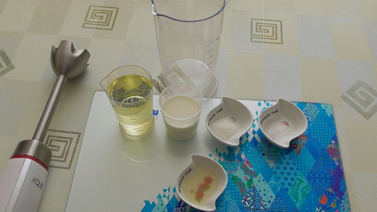 Ингредиенты для майонеза