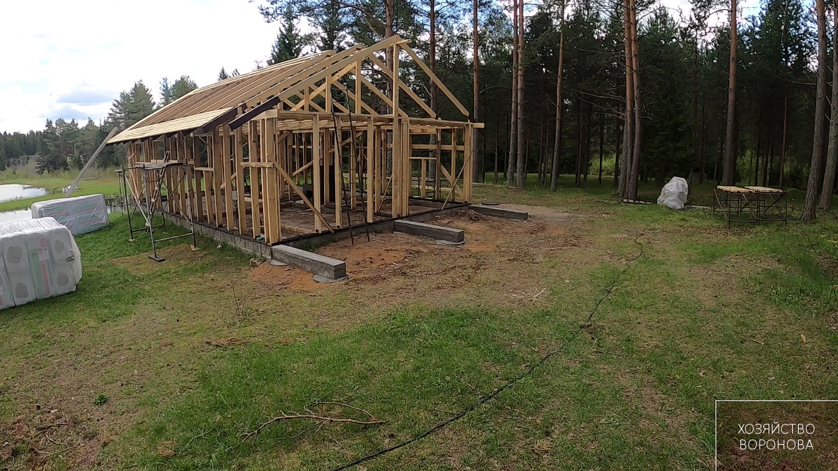 Баня. Фундамент готов