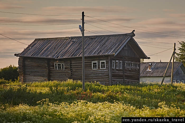 Дома на севере очень старинные