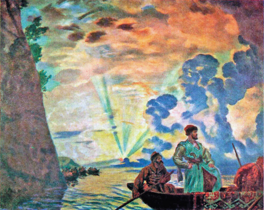 Борис Кустодиев. 1918 г. "Степан Разин" 
