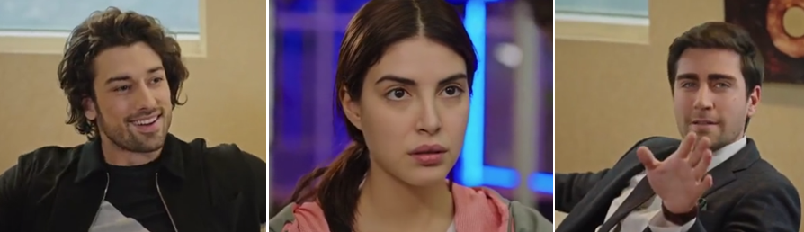 Кадры из сериала: слева направо - Синан, Хазан и Ягыз