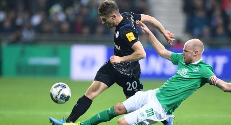 Бесплатный Спортивный Прогноз на матч Чемпионата Германии ШАЛЬКЕ - ВЕРДЕР  30.05.2020 