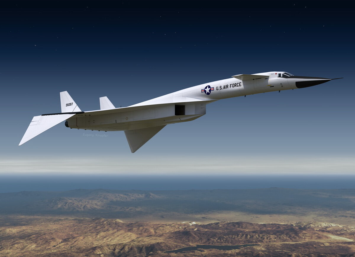 North American XB-70 Valkyrie фото artstation.com