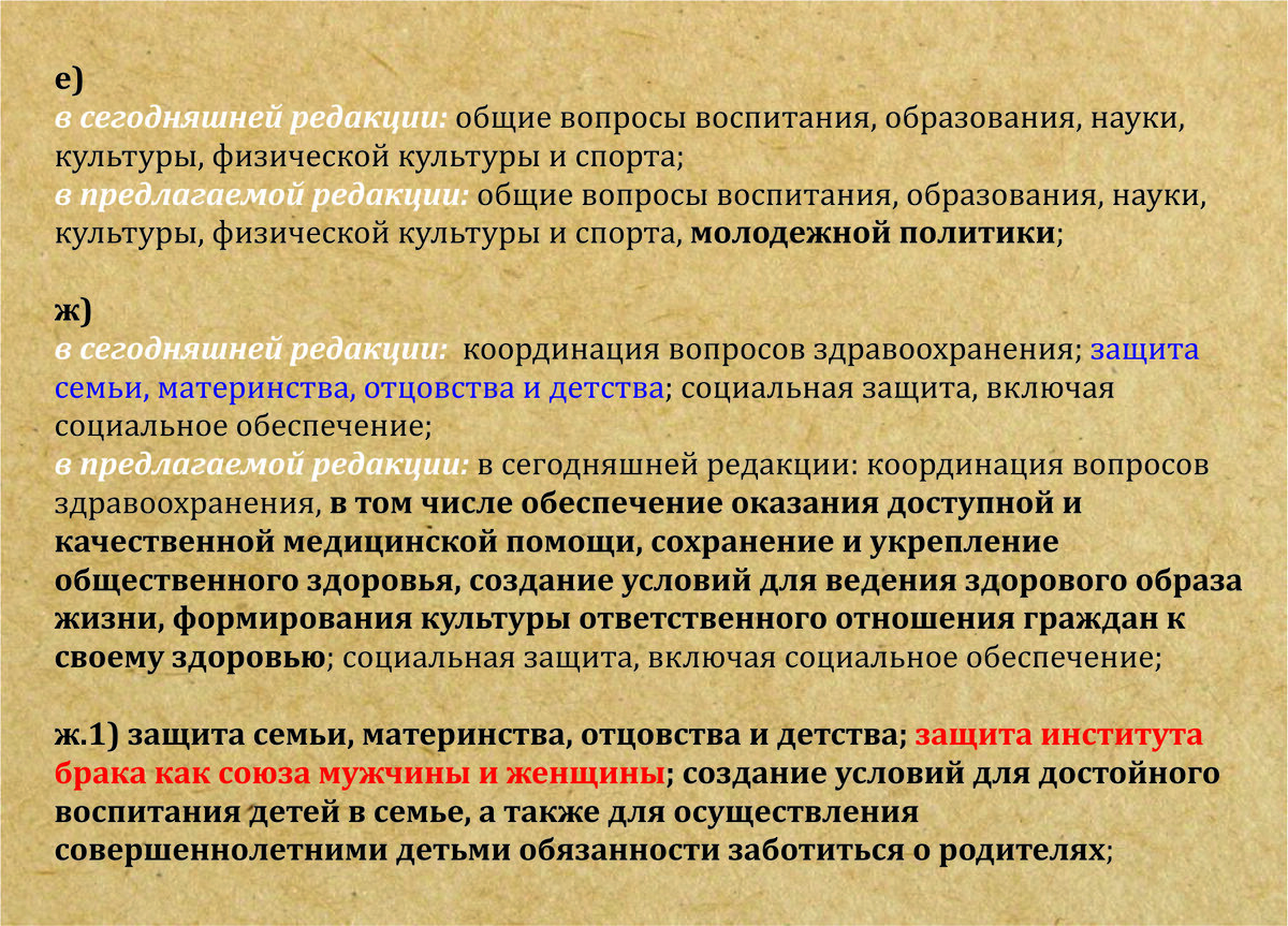 Изменения в статью 72