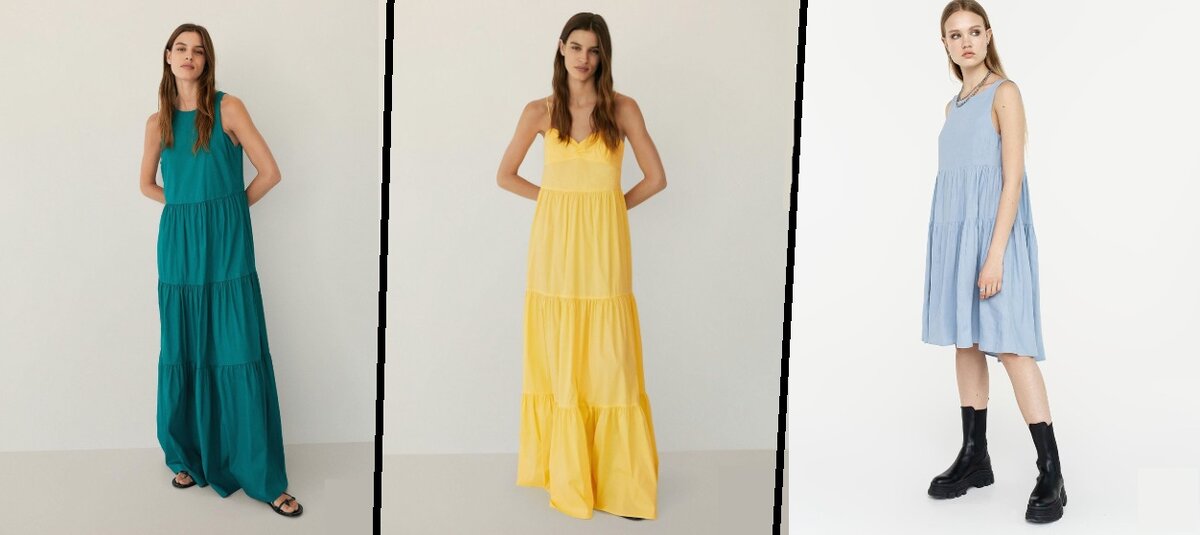 тренды платьев 2020