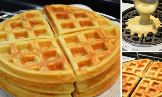 Вафли, бельгийские вафли, рецепт, вкусная еда