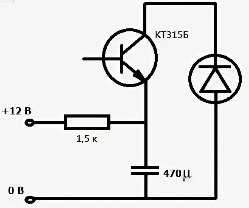 usercpu.ru Схема, изображенная рисунком, использует для работы лавинный пробой транзистора.