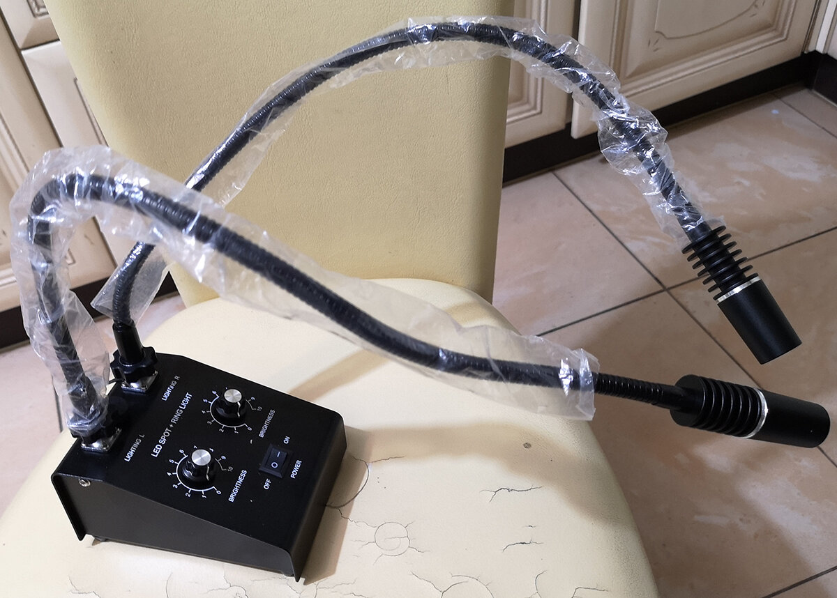 Боковая подсветка для микроскопа с Aliexpres