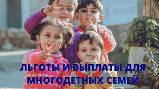 Многодетные семьи: льготы и выплаты