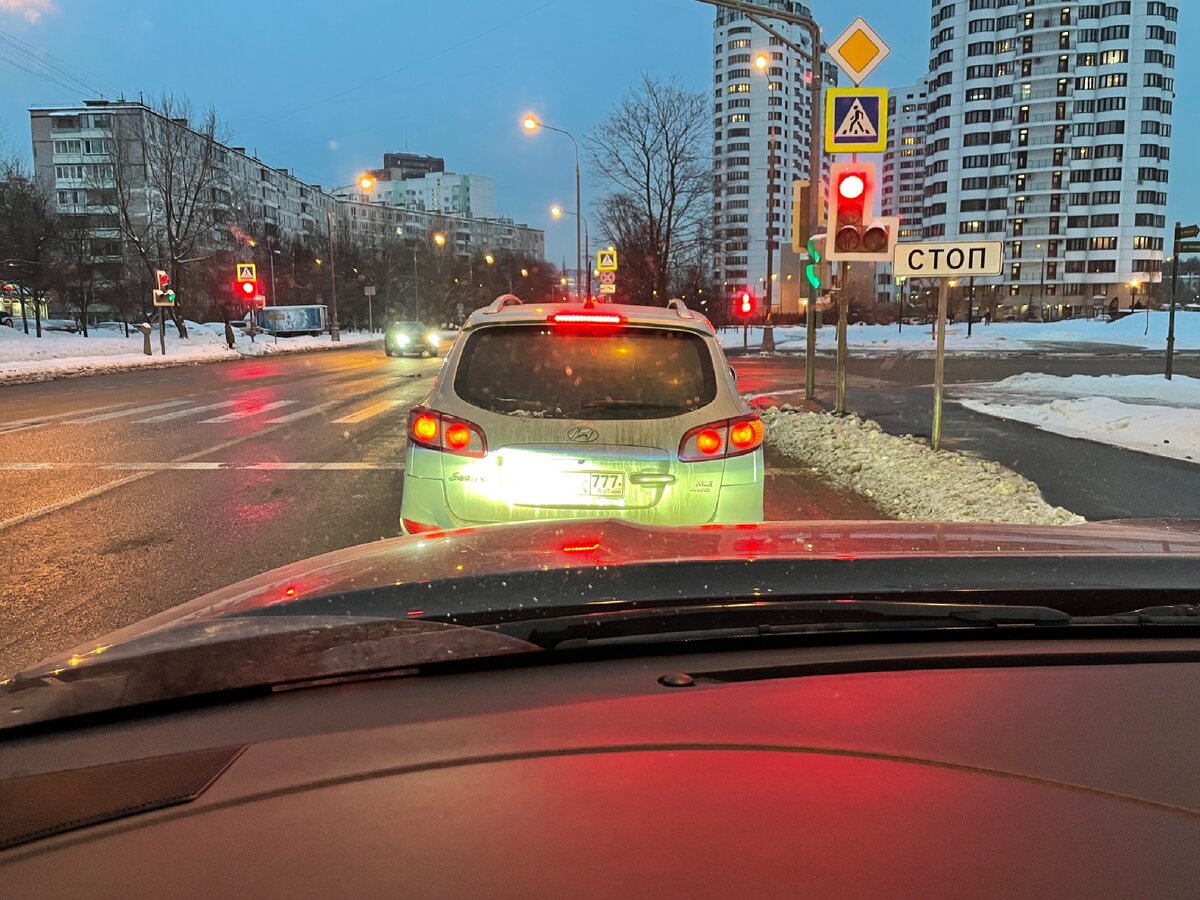 Так выглядит ближний свет левой фары
