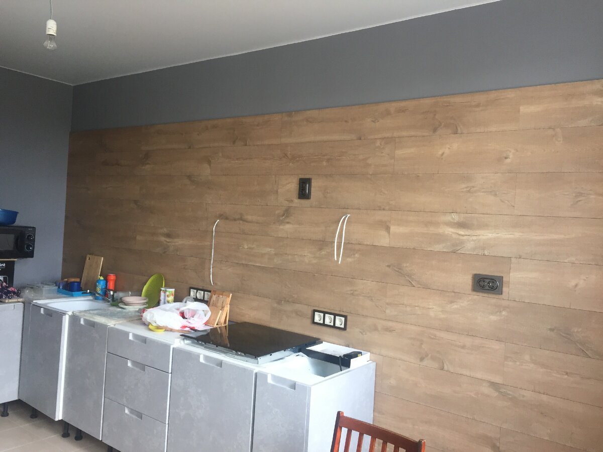 Дешевая кухня из Леруа мерлен из стандартных модулей за 50 тыс.р ...