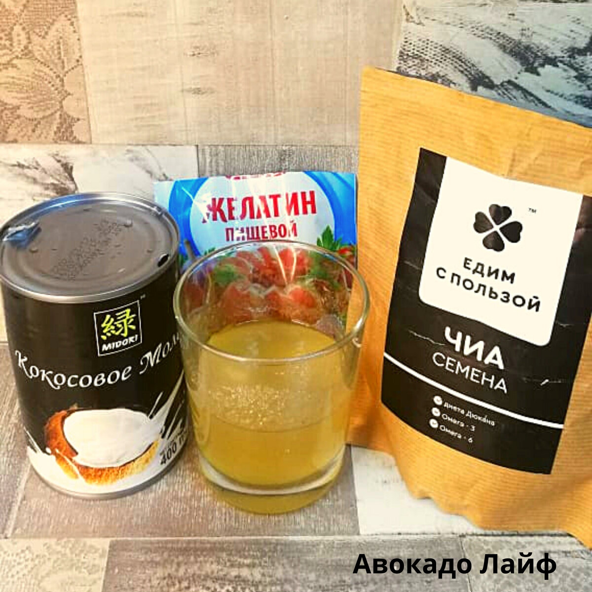 Продукты для приготовления десерта без глютена.