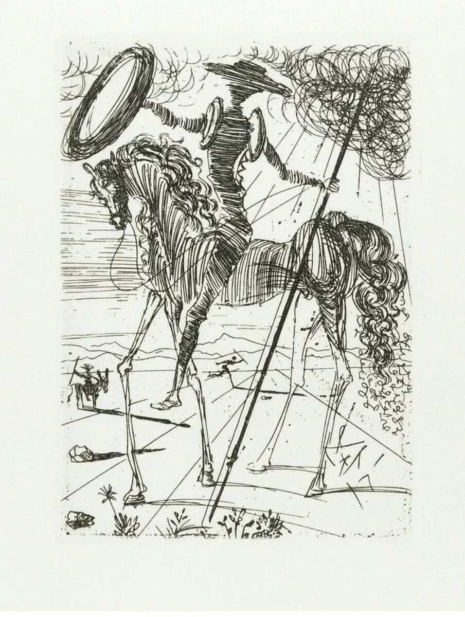 Сальвадор Дали «Дон Кихот» .