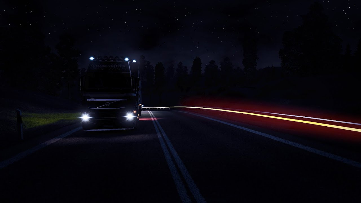 Космос дальнобой. Euro Truck Simulator 2 ночь. Етс 2 ночью. Euro Truck Simulator 2 ночной. Фура ночью.