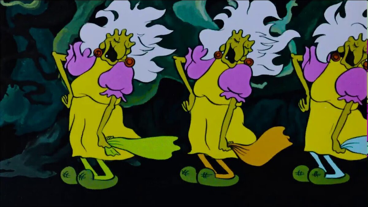 Бабки Ёжки из мультфильма Летучий корабль. Кто играет бабку ежку в летучем