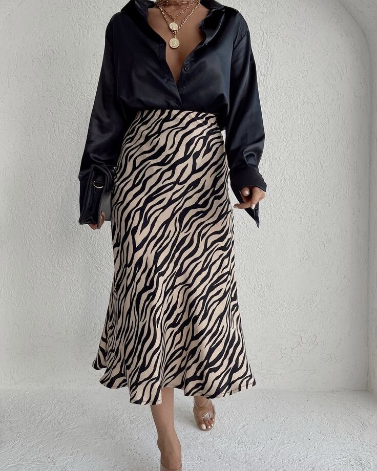 Юбка с тигровым принтом