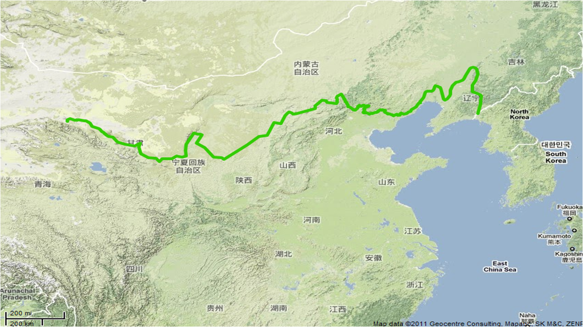 Где была построена великая стена на карте. Вели́кая кита́йская стена́ на карта. Великая китайская стена на карте. Великая китайская стена на карте Китая. Великая китайская стена географическая карта.