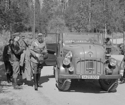 Прибытие Маннергейма в Хуухканмяки, 30.05.1943
