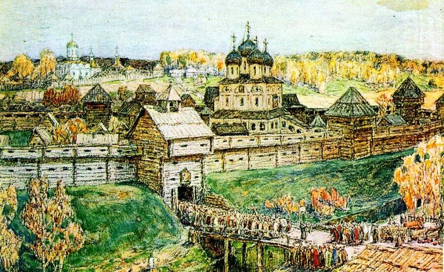 Картинка москва деревянная