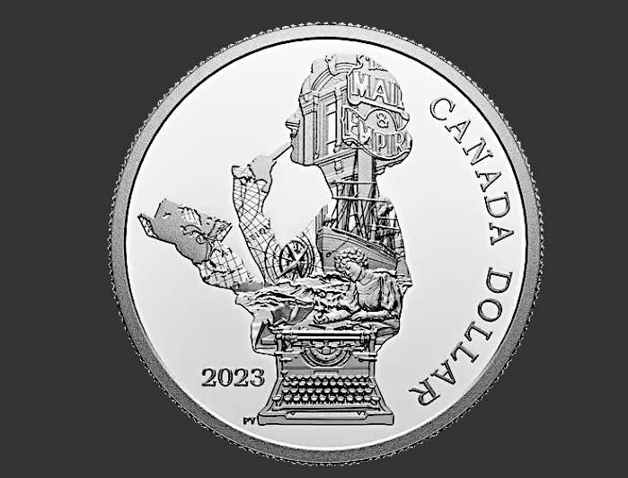 Монета "Kathleen “Kit” Coleman: Pioneer Journalist", 1 доллар. Серебро. Канада 2023.