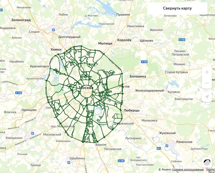 Карта для грузовых автомобилей