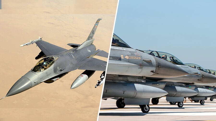    Истребители F-16 / Gettyimages.ru / Wikimedia Commons