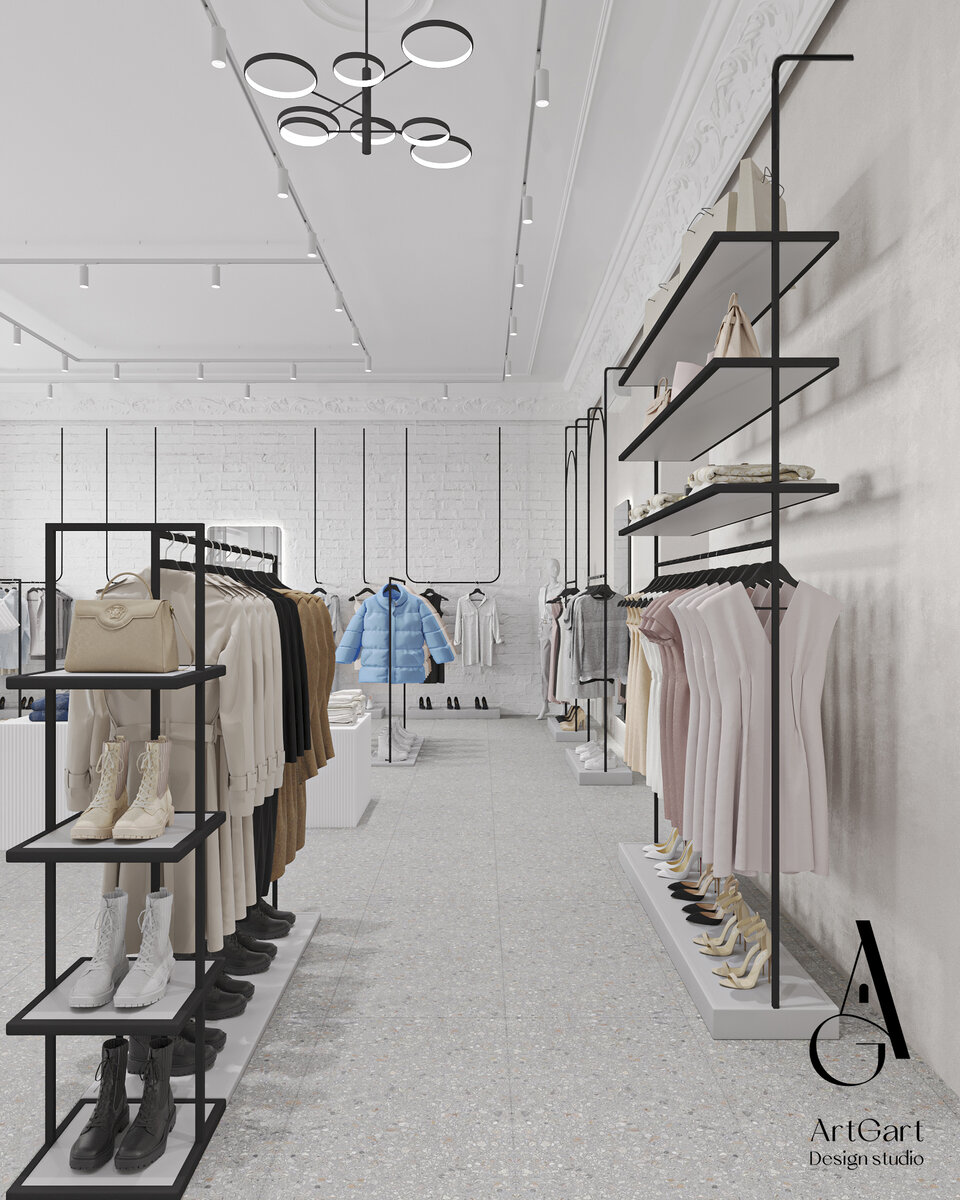 Магазины одежды - Дизайн магазинов одежды