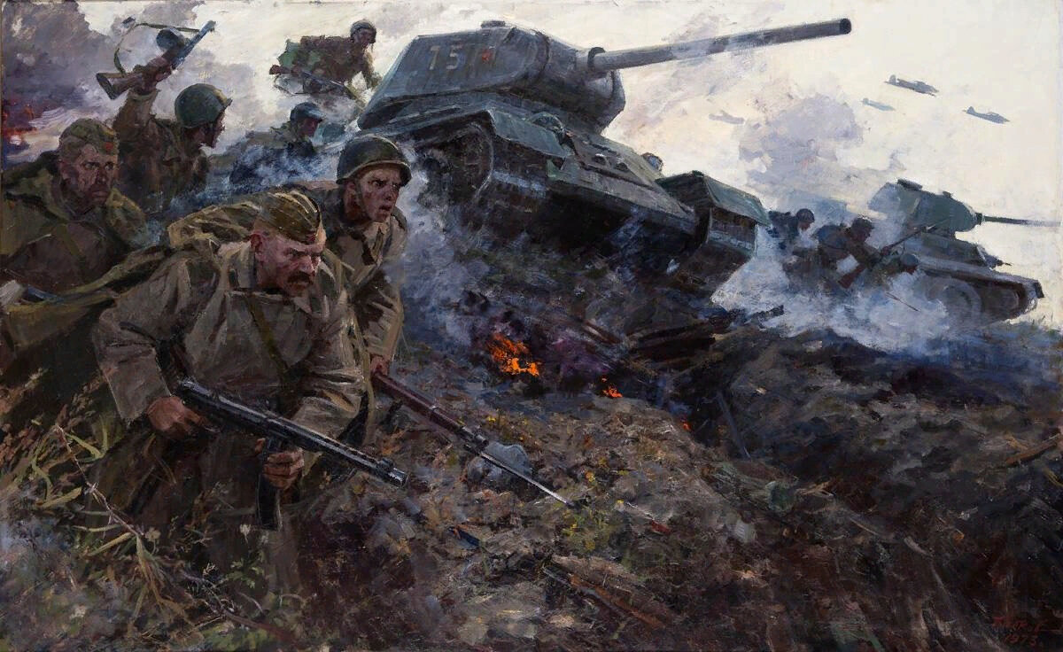 С. Ф. Бабков "Наступление" 1973