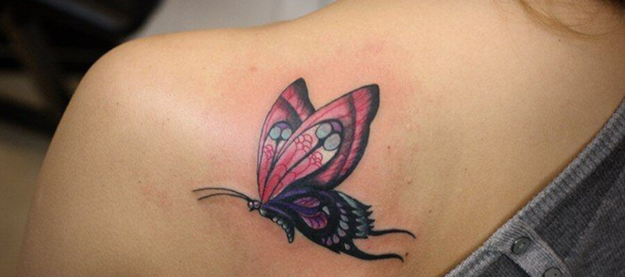 Татуировки бабочки 3д (77 фото)