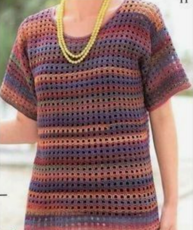 Секционная пряжа всегда смотрится интересно.