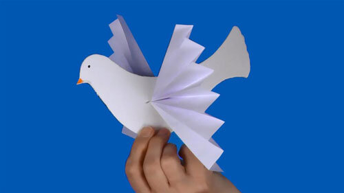 Поделка голубь мира своими руками: простые схемы, шаблоны
