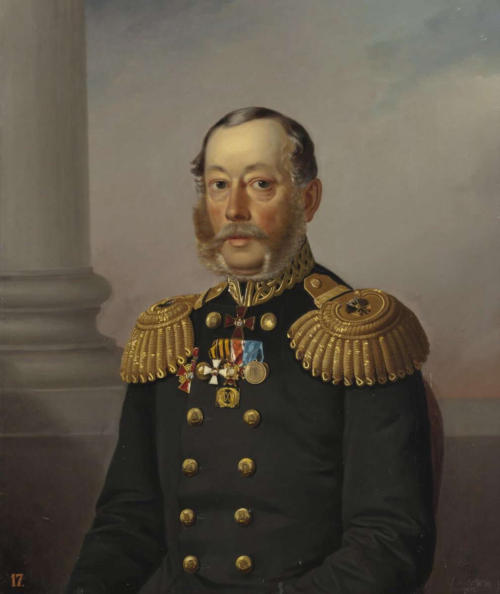 А. А. Васильев. Портрет вице-адмирала С. С. Нахимова,1864 (Государственный Эрмитаж)