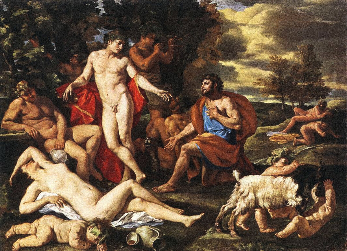 Мидас и Дионис — Никола Пуссен (1594-1665) // Дворец Нимфенбург, Мюнхен 