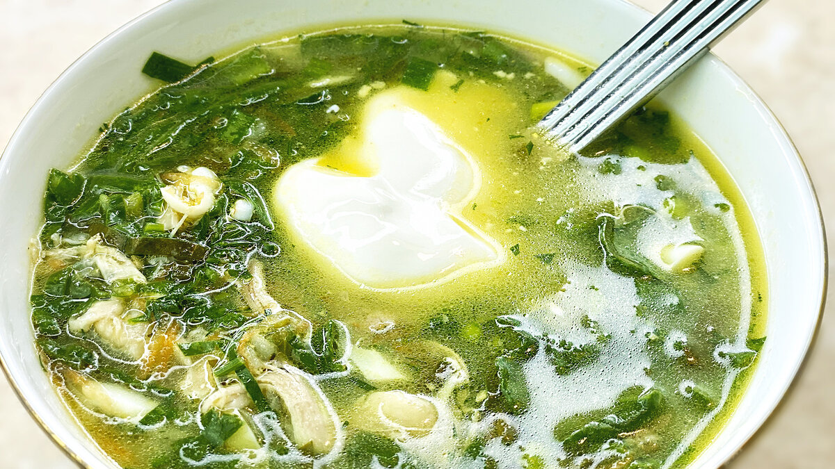 Зеленый борщ рецепт классический с щавелем и яйцом фото