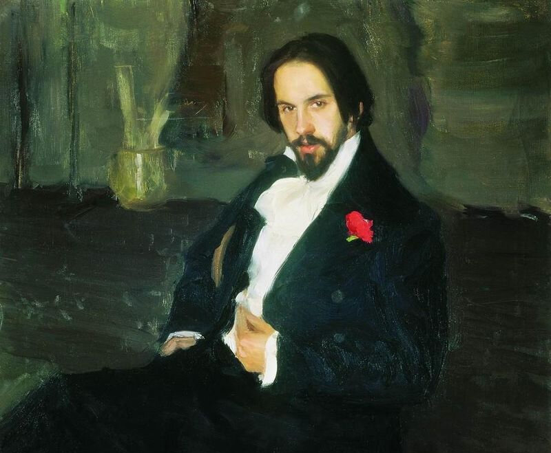 Фрагмент портрета И. Я. Билибина (Б. Кустодиев, 1901)