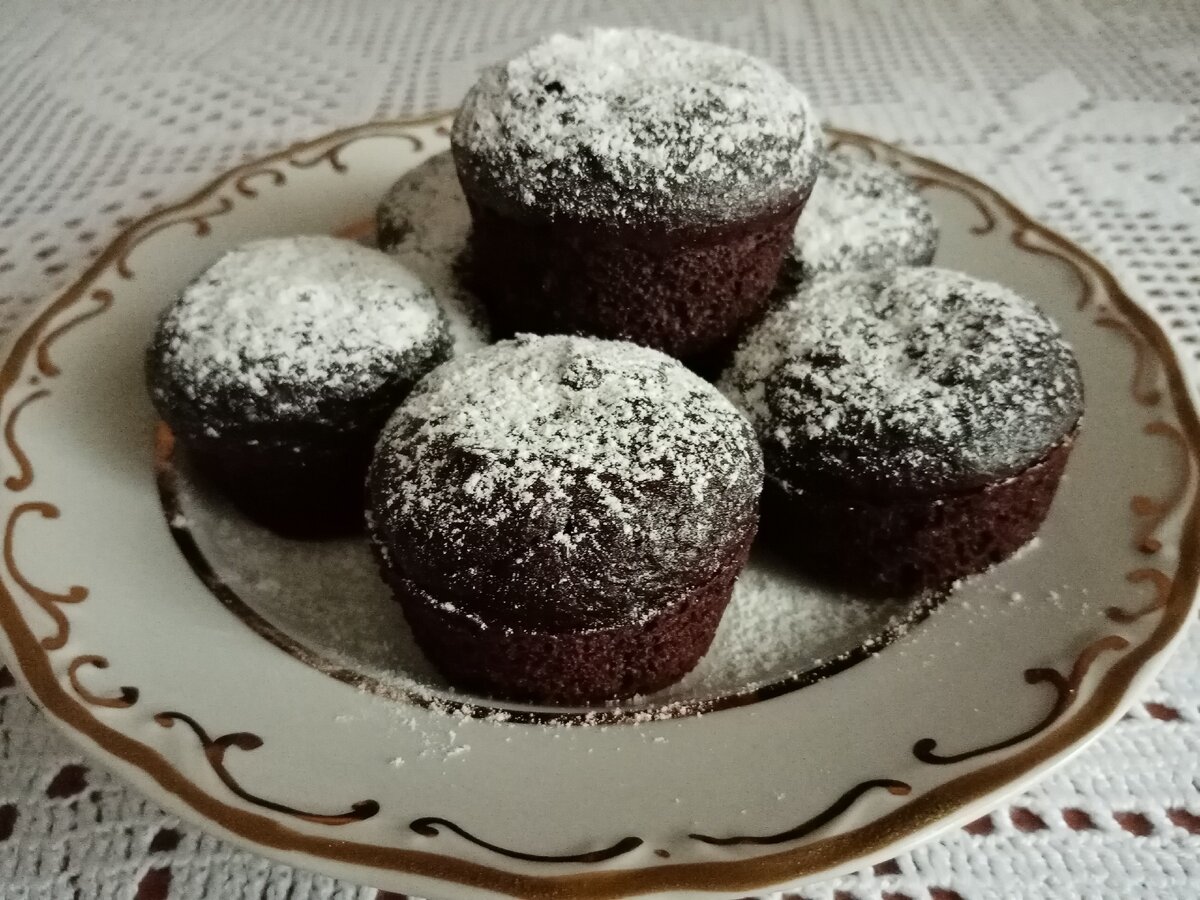 Шоколадные кексы.