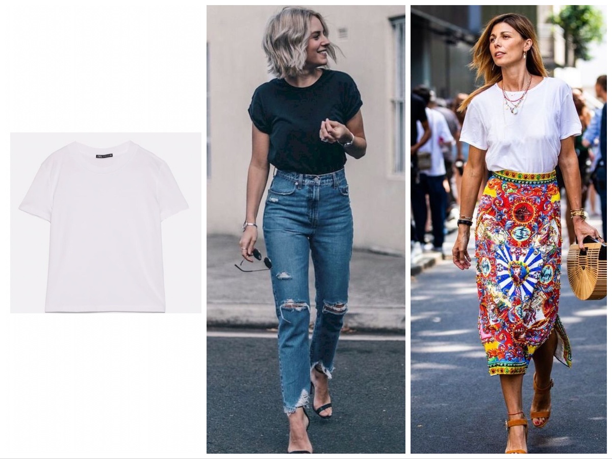 Футболка Zara + примеры с Pinterest.com