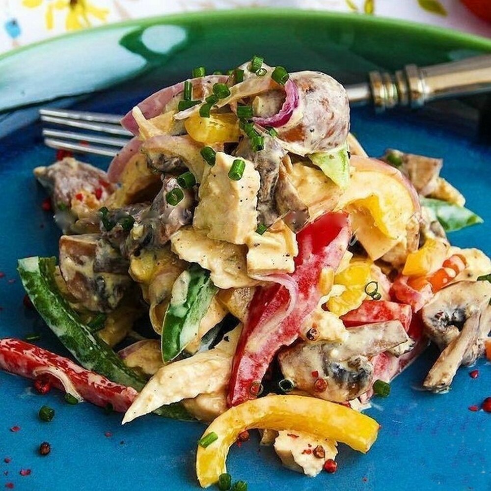 Вкусный салатик с болгарским перцем