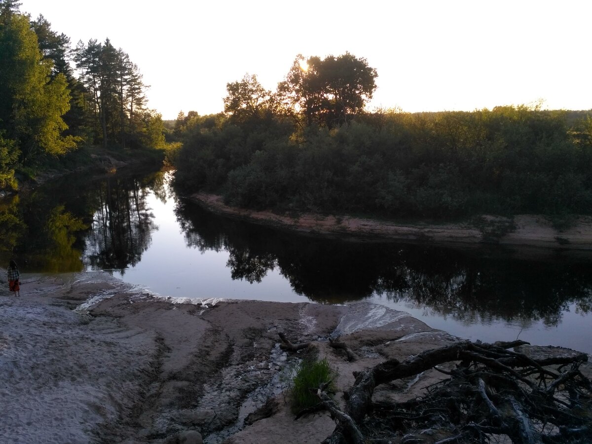 Золотой пляж река Луга