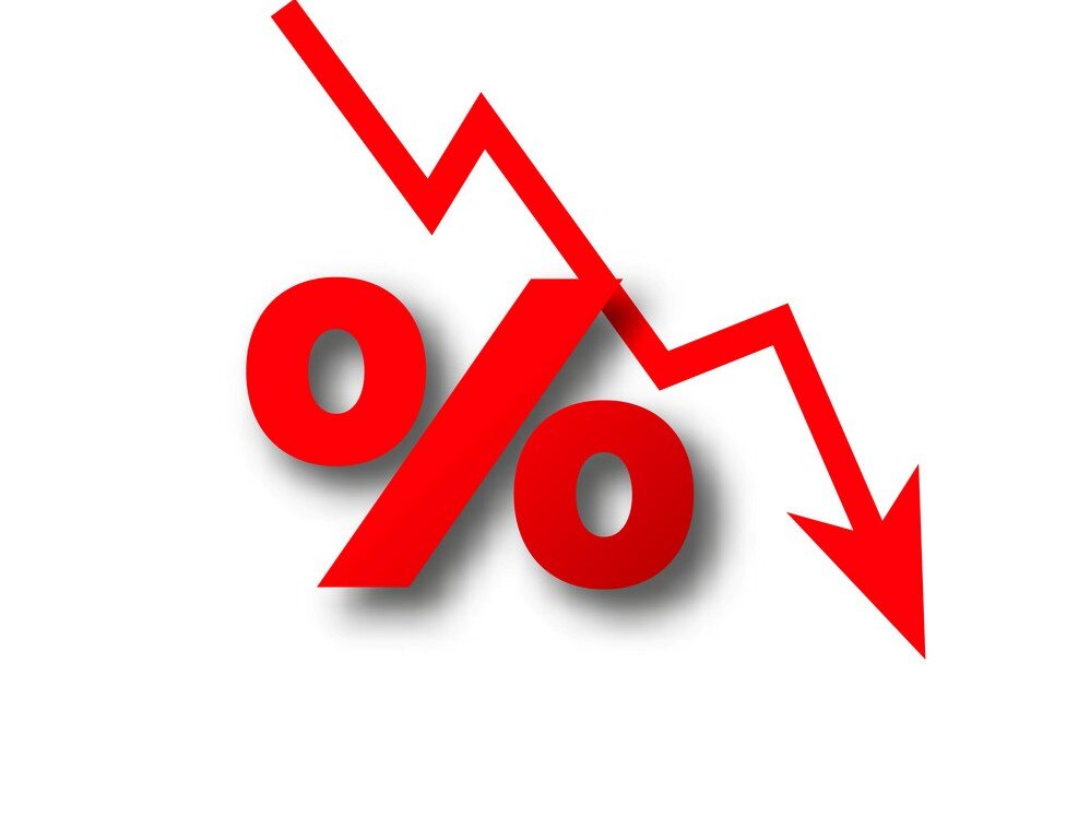 Процентный. Процент вниз. Снижение ставки иконка. Процентные ставки рисунок. Процентные ставки снижаются рисунок.