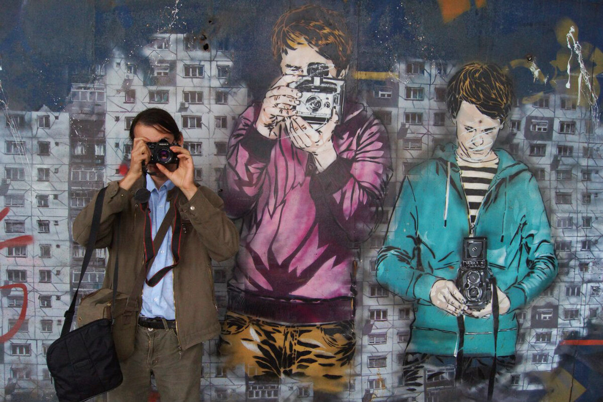 Я с фотоаппаратом "Yashica"