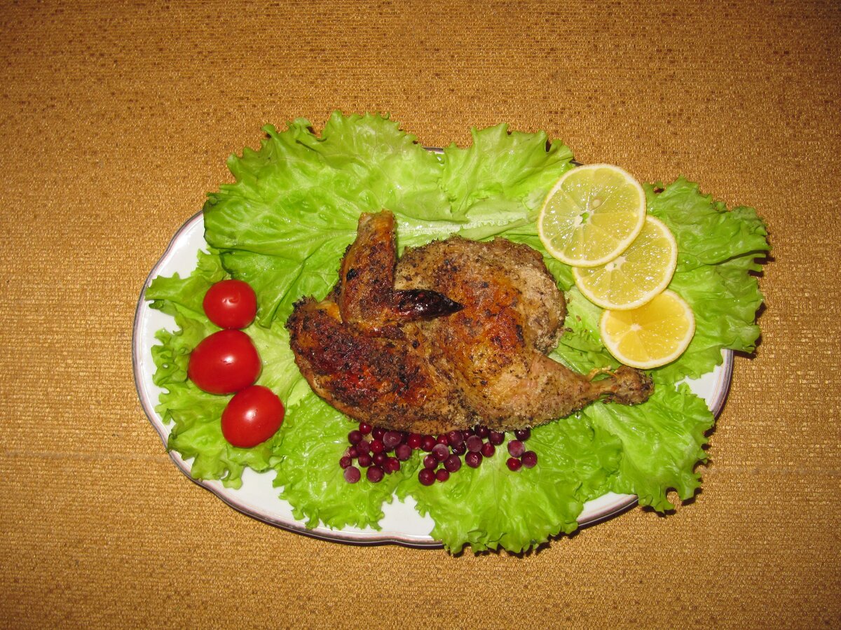 Курица на соли