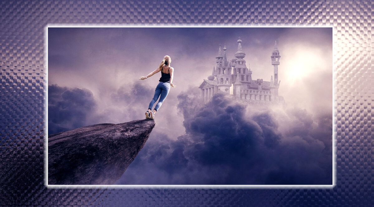 На краю бездны. Фото с сайта Pixabay.com, обработка автора