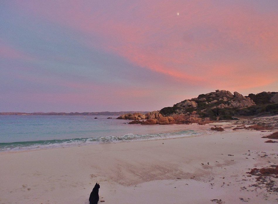 пляж на закате