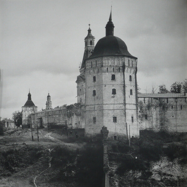 Плотничья башня до реставрации, вид с запада, 1960-е гг.