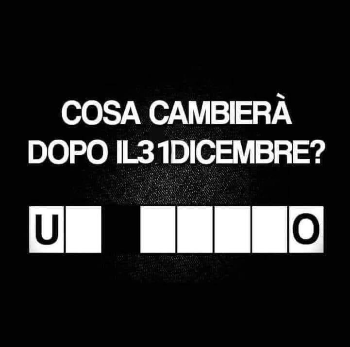 Надпись на картинке: Что поменяется после 31 декабря?
Н_ _ _ _ А (ни хера)