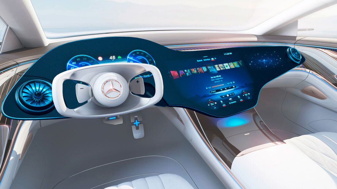 Mercedes Benz Vision EQS салон