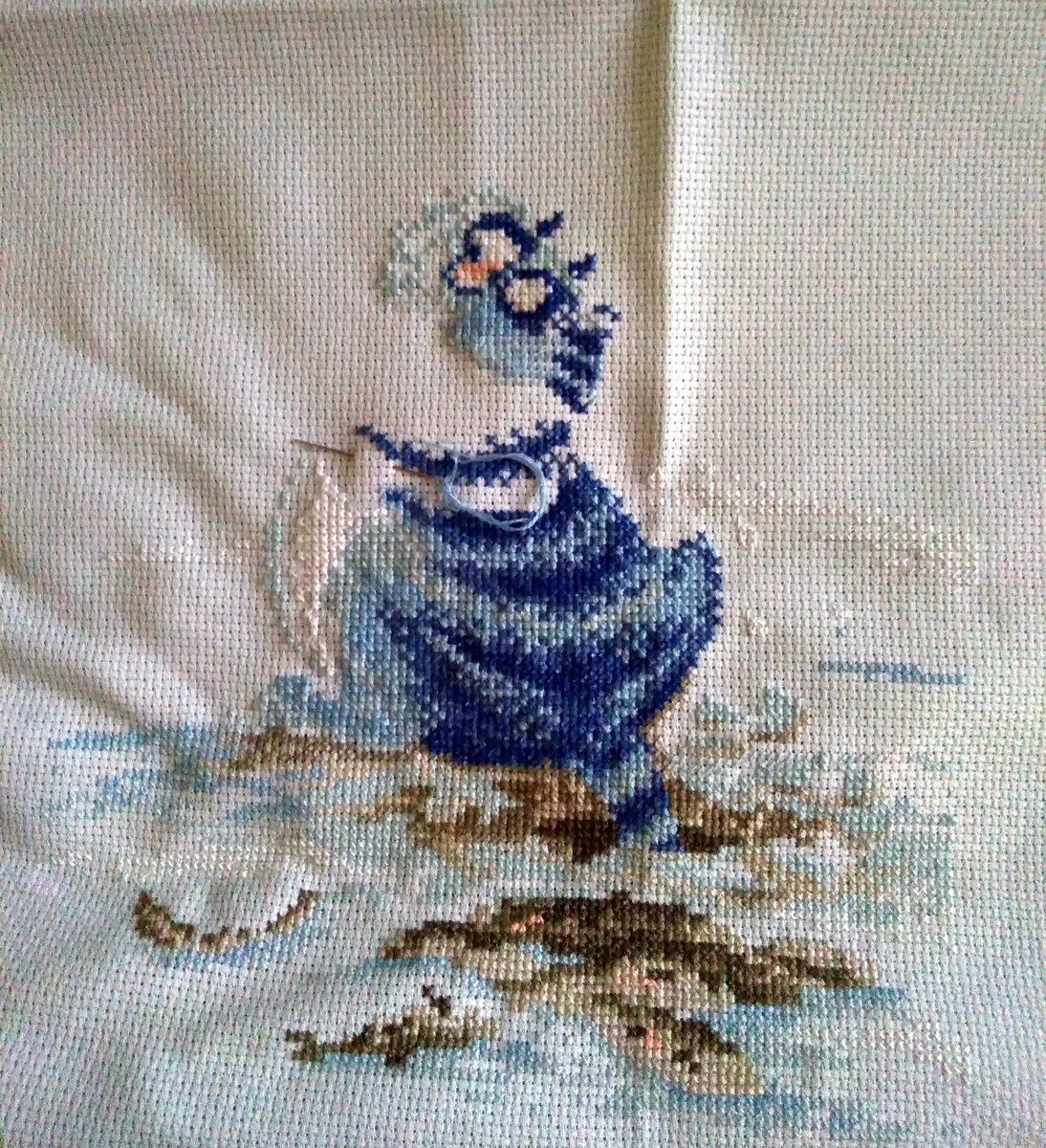 Мария М вышивка от Марьи Искусницы "Азартный рыбак".