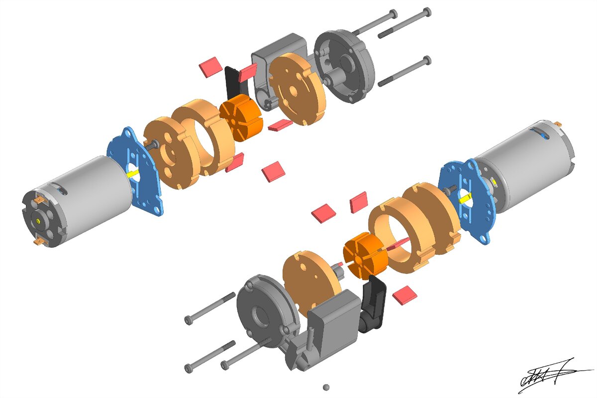 Разнесенная сборка насоса