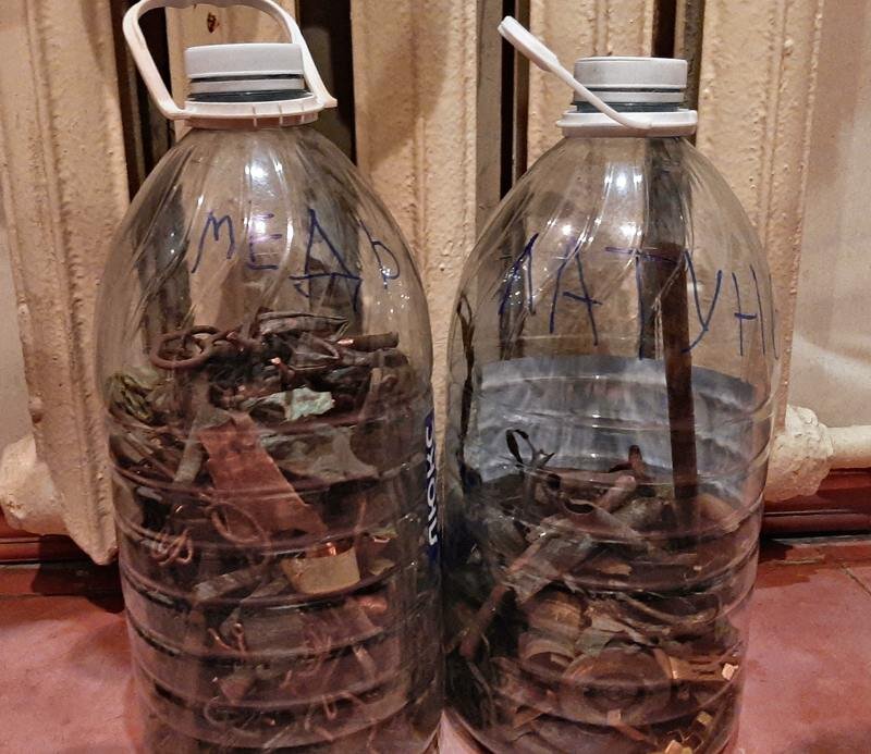 Улов за сезон: медь 3 кг, латунь 2,5 кг.